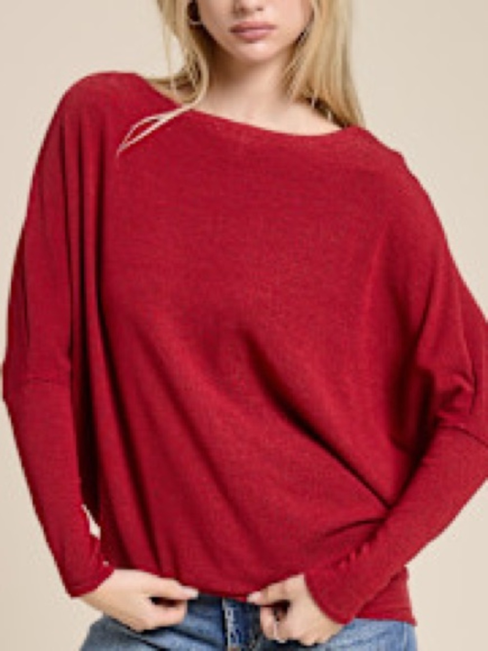 Off Shoulder Dolman Tunic